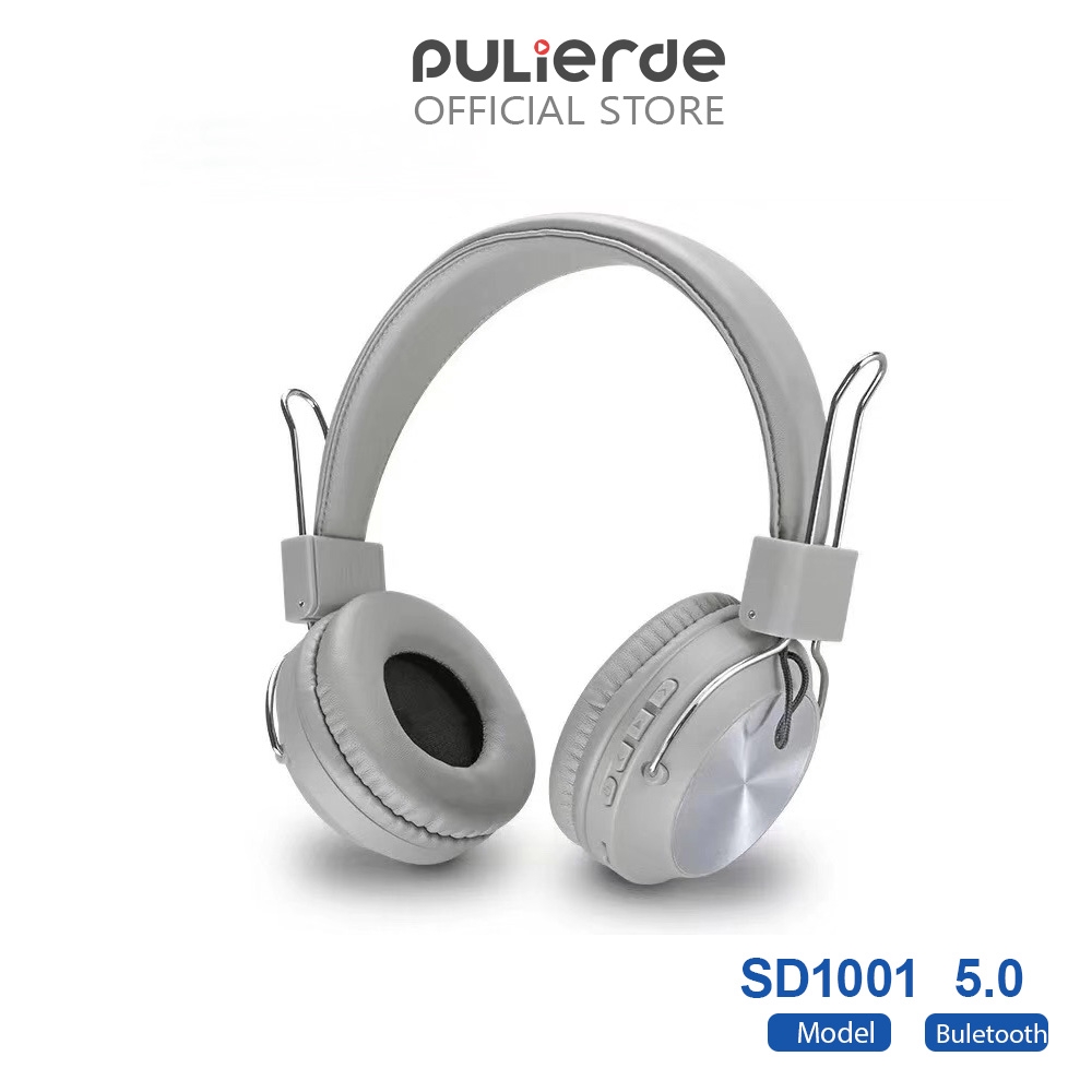 Tai Nghe Pulierde SD11 Không Dây Bluetooth 5.0 Có Thể Gấp Lại Kèm Micro Hỗ Trợ Thẻ Nhớ TF