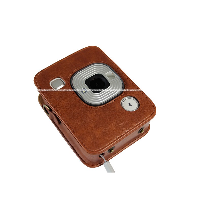 Túi da PU đựng máy ảnh Fujifilm Instax Mini LiPlay kèm dây đeo vai