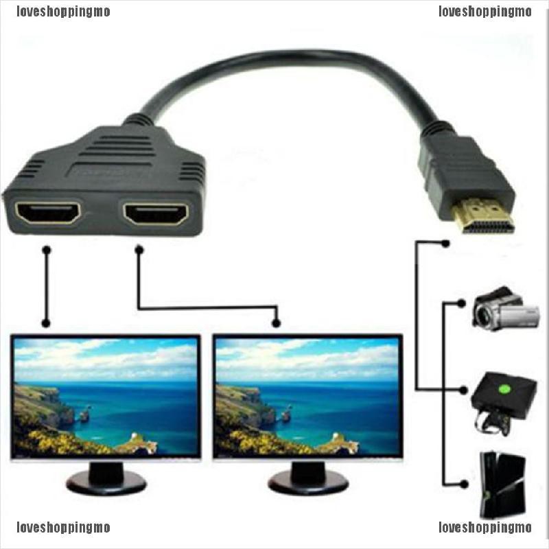 Cáp Chuyển Đổi 1080p Hdmi Sang 2female 1 Ra 2 Out