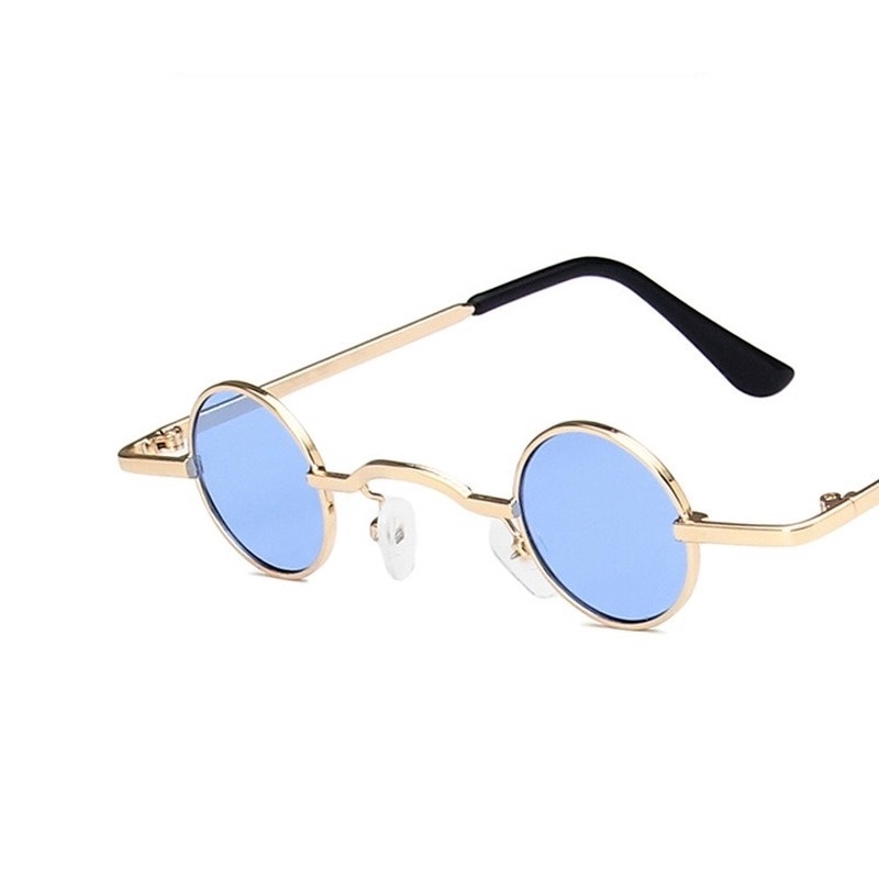 Kính Mát Gọng Tròn Siêu Nhỏ Phong Cách Cổ Điển Thời Trang Cho Nam Và Nữ