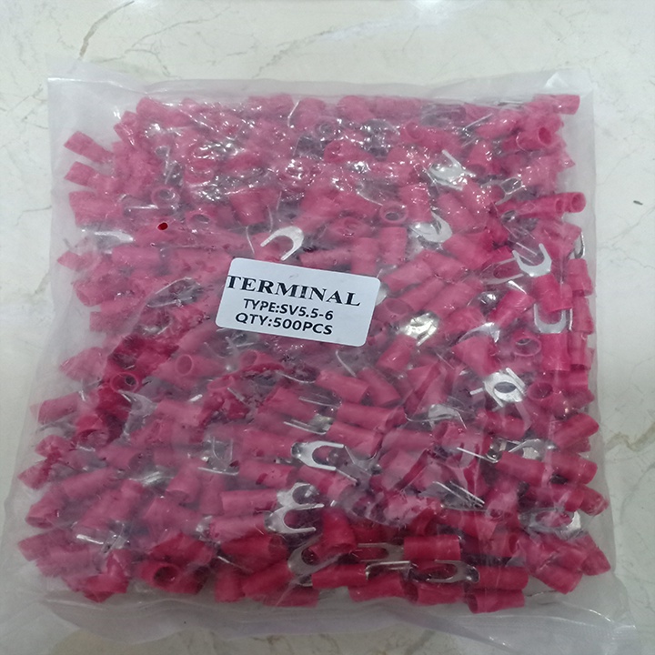 500 Đầu cos chữ Y SV5.5-6, đầu cos dây điện, đầu cos, đầu cos chữ y, cốt càng cua