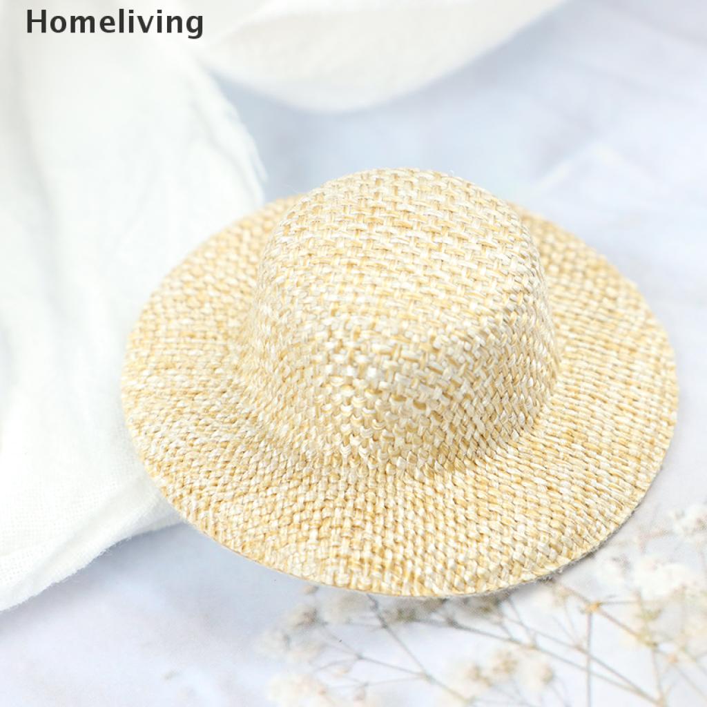 Bộ 2 Nón Rơm Mini Dùng Để Trang Trí Nhà Búp Bê
