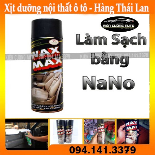 Xịt dưỡng bóng nhựa Taplo, ghế da ô tô - Hàng Tháiland