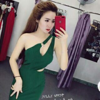 Đầm body sexy hở eo