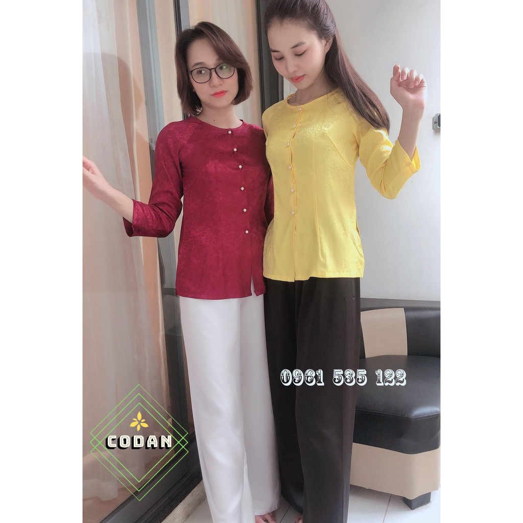 Áo Bà Ba Đi Chùa Vải Lụa Gấm Cực Đẹp,Quần Lụa Cát, Mềm, Mịn, Ko Bai, Ko Xù Ko Nhăn,Mặc Cực Thoải Mái Duyên Dáng, Kín Đáo | BigBuy360 - bigbuy360.vn