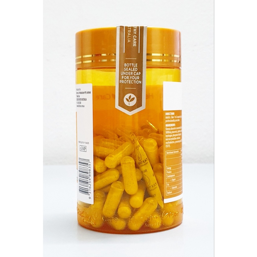 Nhau thai cừu Healthy Care Sheep Placenta 5000mg Hộp 100 viên của Úc