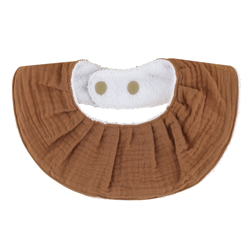 Yếm Ăn Cotton Muslin Có Nút Điều Chỉnh Được Cho Bé