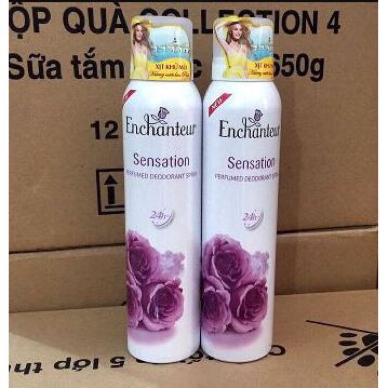 Xịt Ngăn Mùi Enchanter Sensation 150ml màu tím