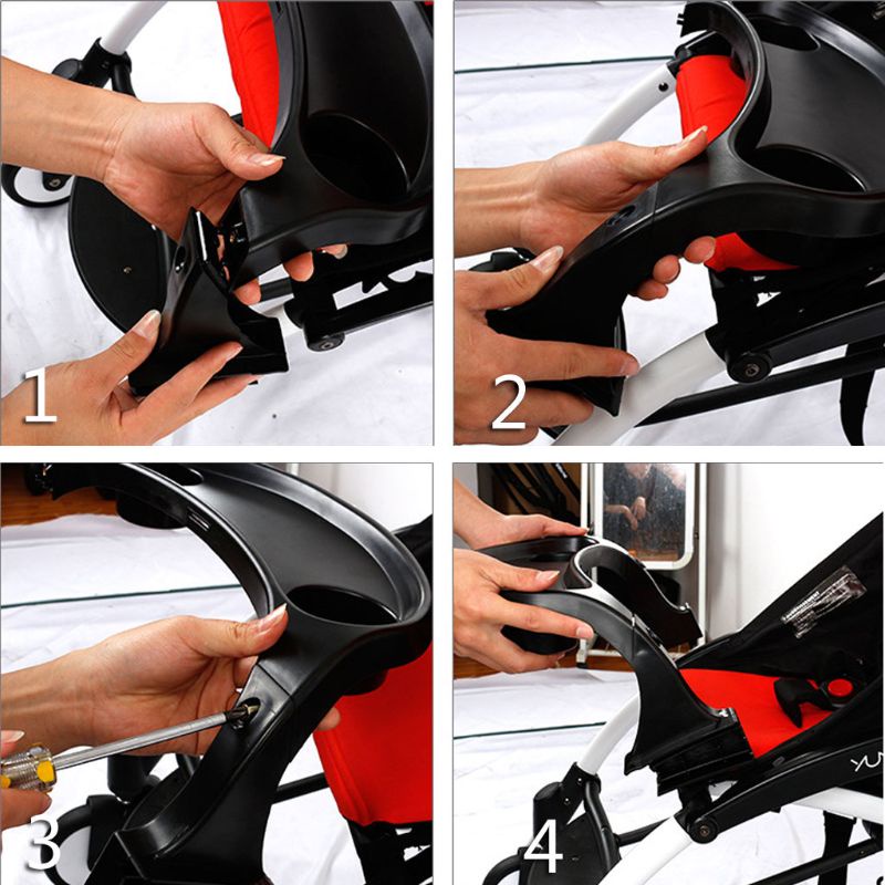 Giá Đỡ Bình Sữa Gắn Xe Đẩy Em Bé Bằng Nhựa Tiện Dụng