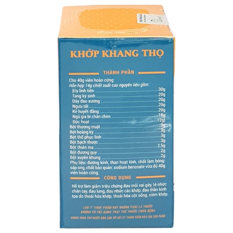 Khớp Khang Thọ - Hỗ trợ giảm viêm khớp, giảm đau xương khớp, tê nhức tay chân