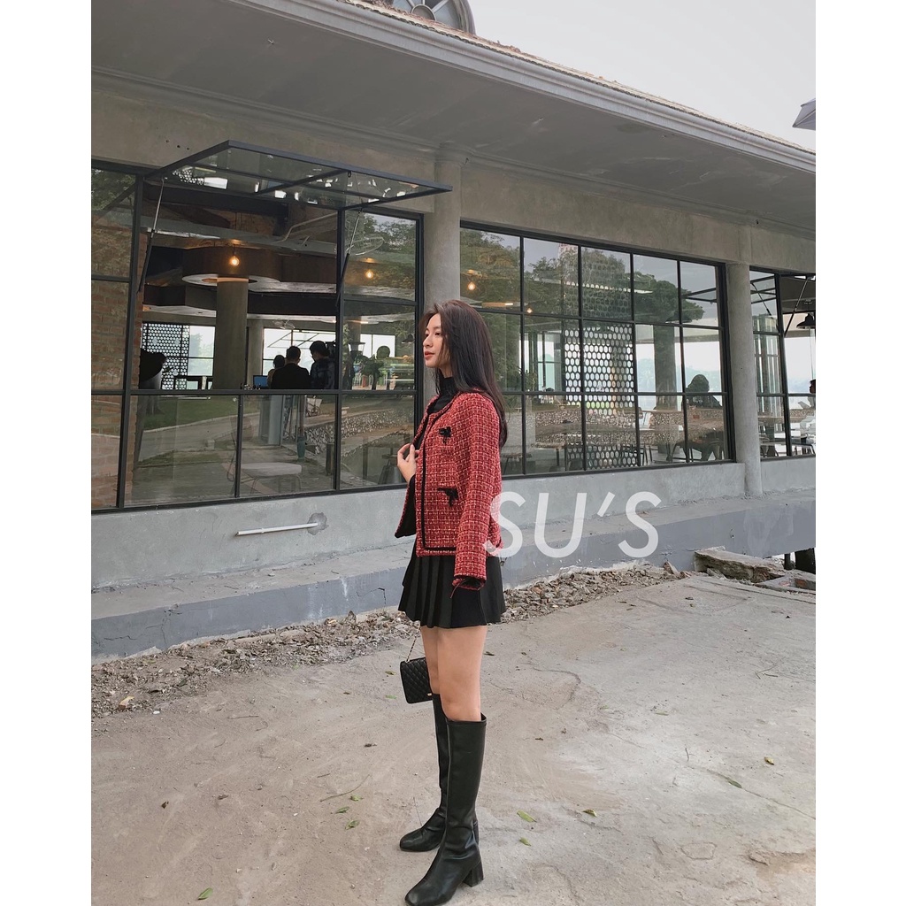 Áo khoác dạ tweed phối viền A2152 SUSTORE | BigBuy360 - bigbuy360.vn