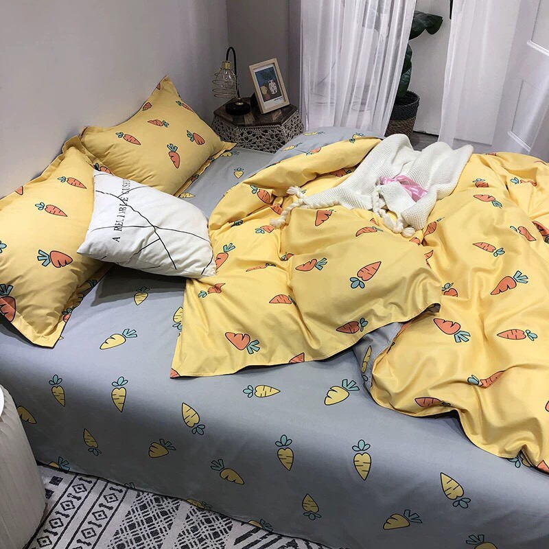 Bộ chăn ga gối Cotton Poly M2T Bedding drap giường đệm Hàn Quốc - PL Củ Cà Rốt | BigBuy360 - bigbuy360.vn