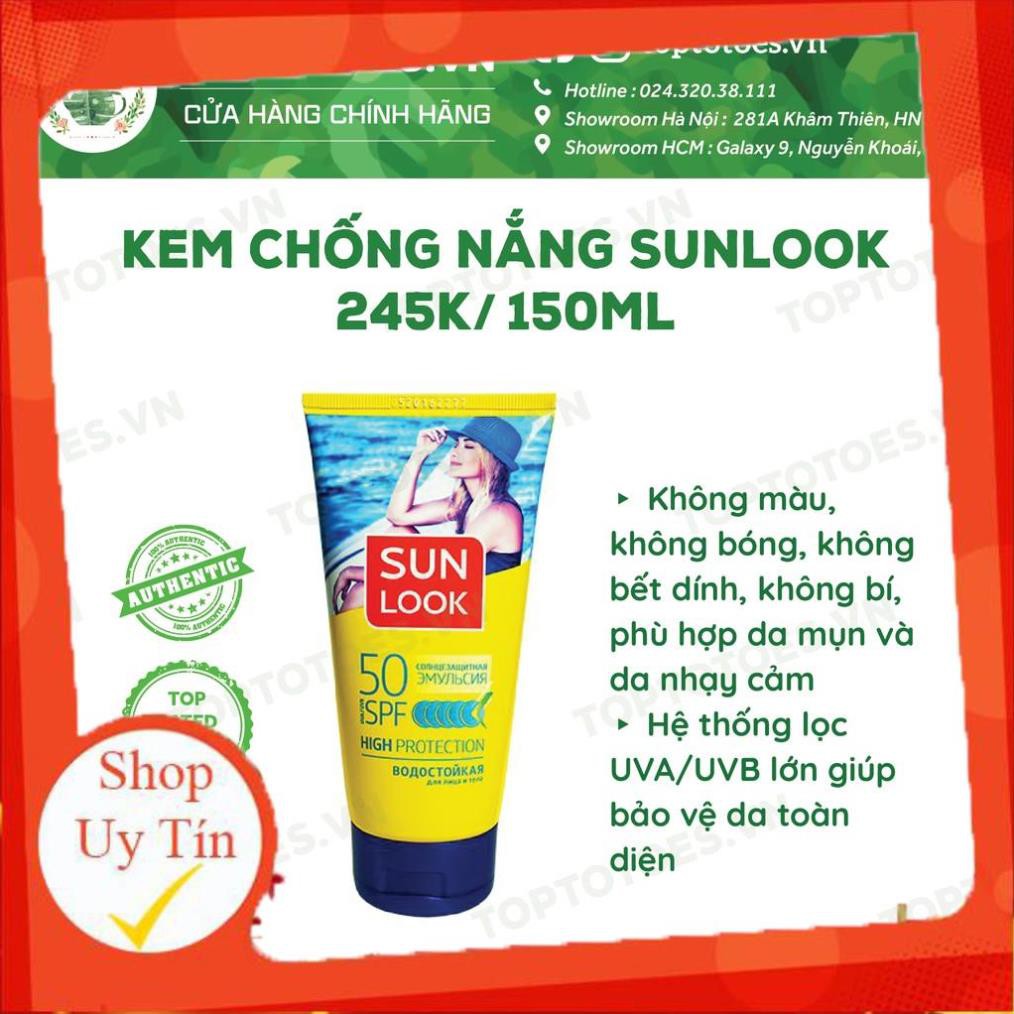 Kem chống nắng Sunlook SPF50 chống nước, chống nắng phổ rộng cho mặt và cơ thể