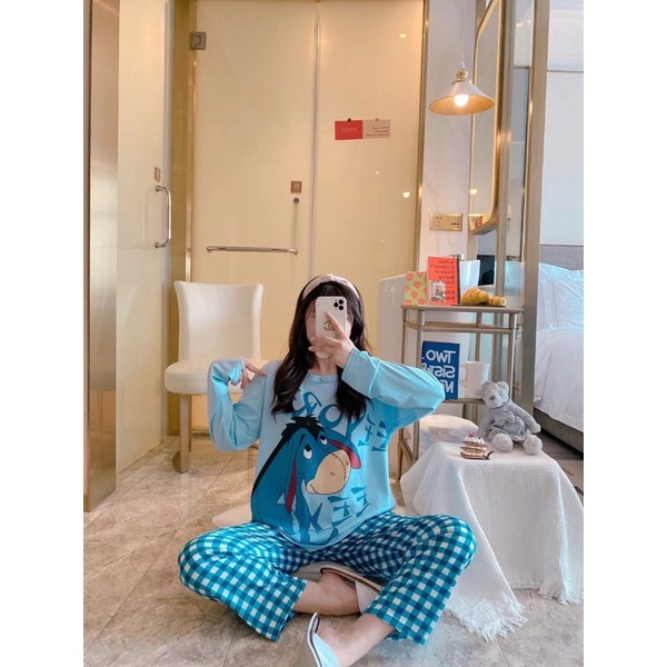 Bộ ngủ dài tay cotton