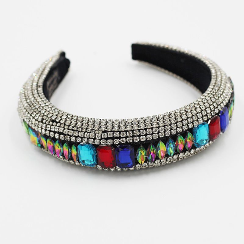 Băng Đô Nhung Đính Đá Lấp Lánh Sang Trọng Cho Nữ