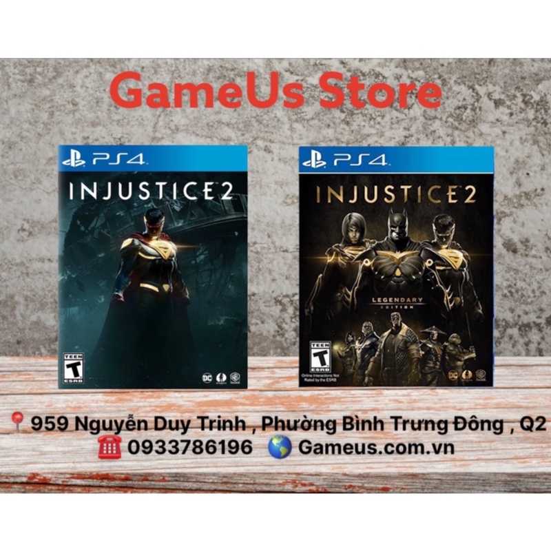Đĩa Game PS4 : Injustice 2 Legendary Edition Hệ US