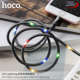 Cáp Sạc Nhanh Iphone Ipad Phát Sáng Cao Cấp Hoco U63 Cáp Lightning Siêu Bền Chính Hãng HÀNG CỰC ĐẸP