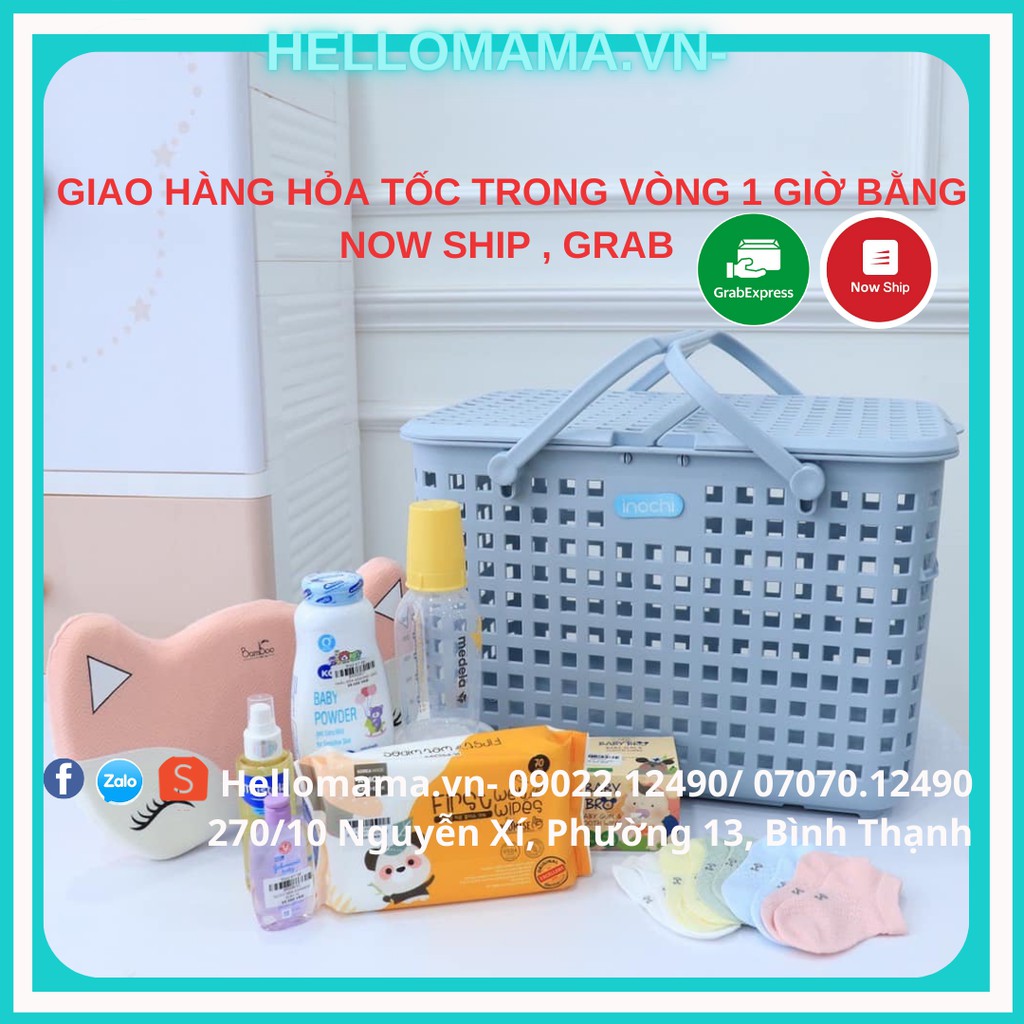 Giỏ/Làn nhựa đi sinh Inochi - Tiện lợi, an toàn cho mẹ