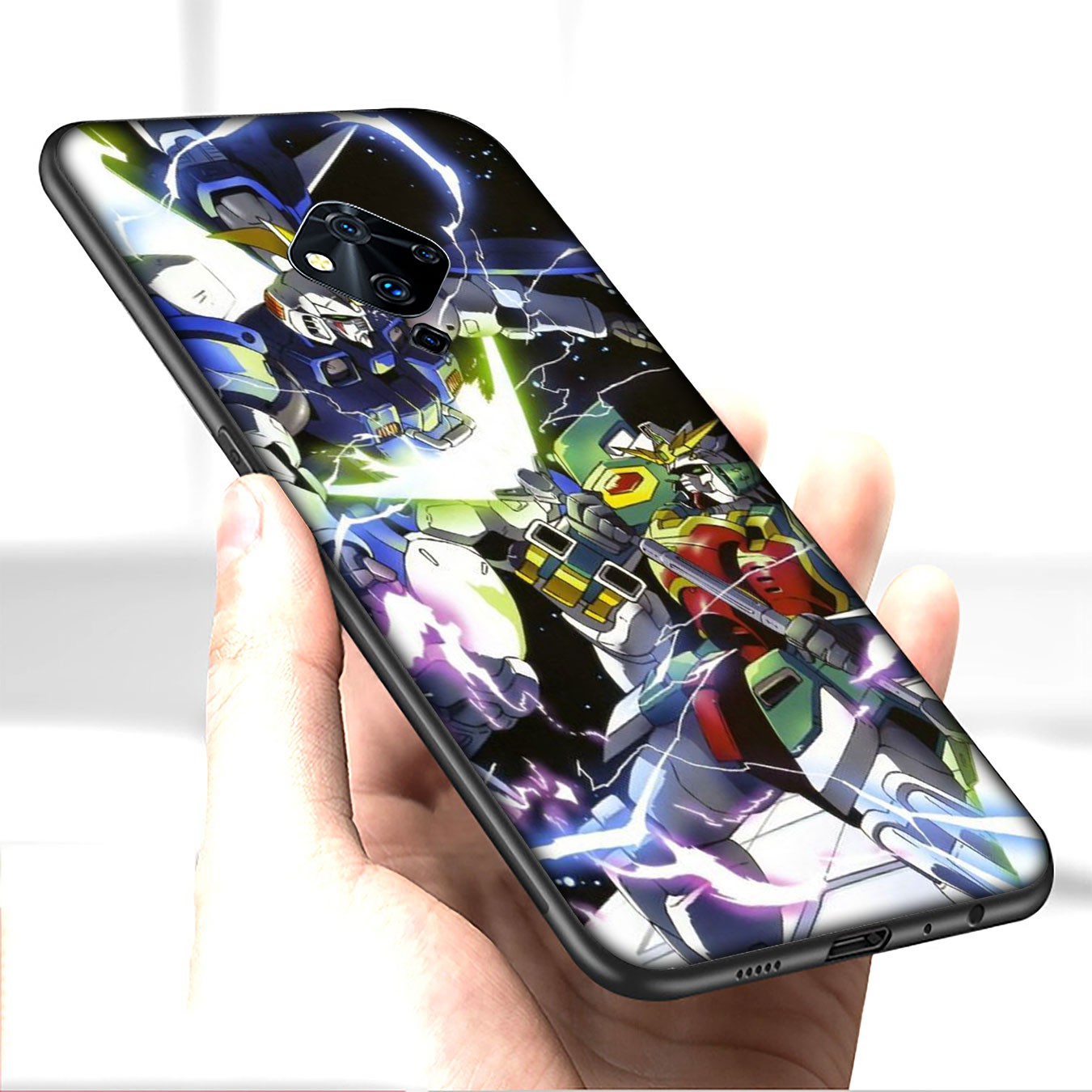 Samsung Galaxy A9 A8 A7 A6 Plus J8 2018 + A21S A70 M20 A6+ A8+ 6Plus Casing Soft Silicone H45 Gundam Cartoon cool Phone Case