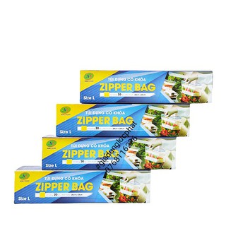 TÚI ĐỰNG THỰC PHẨM CÓ KHÓA ZIP SIZE 20*30
