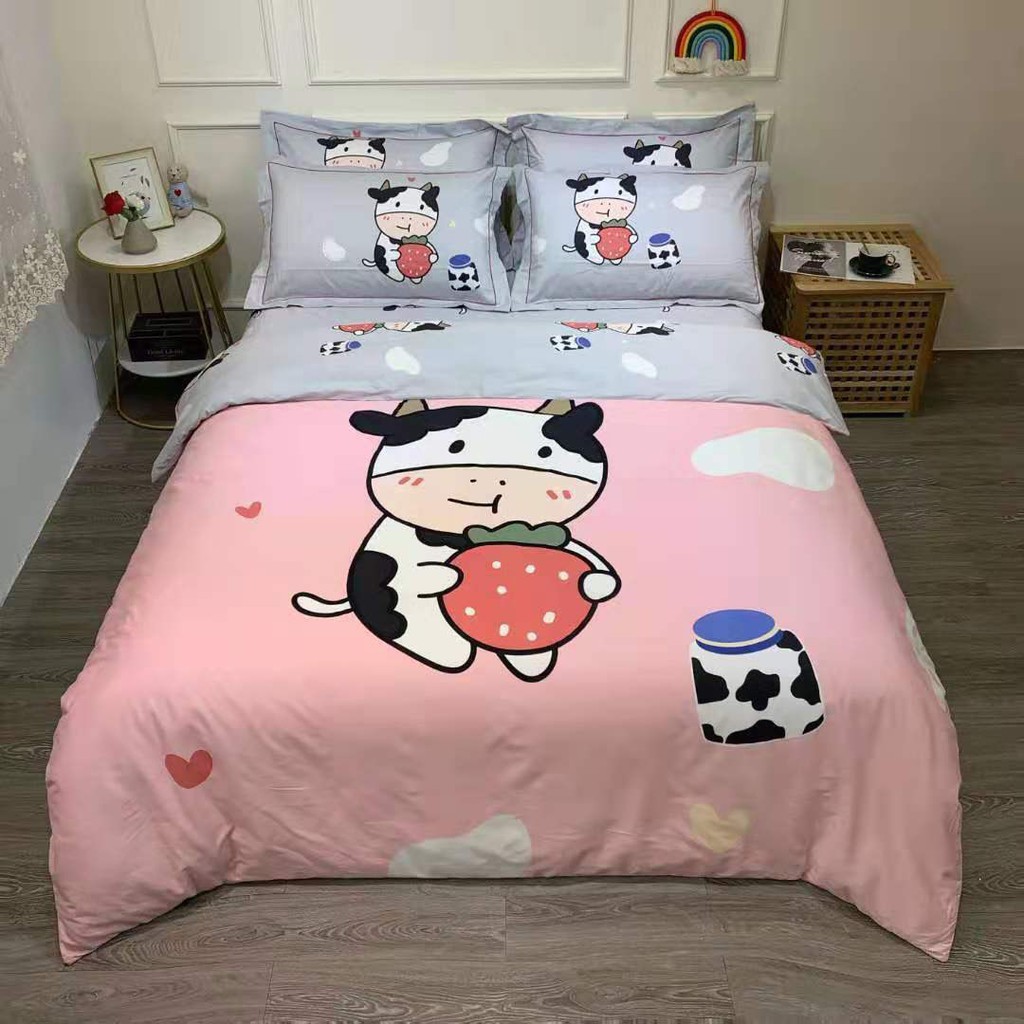 Bộ chăn ga gối cotton  hàn quốc , 100% cotton  nhiều mẫu và đủ kích thước 1m6 , 1m8 , 2m2