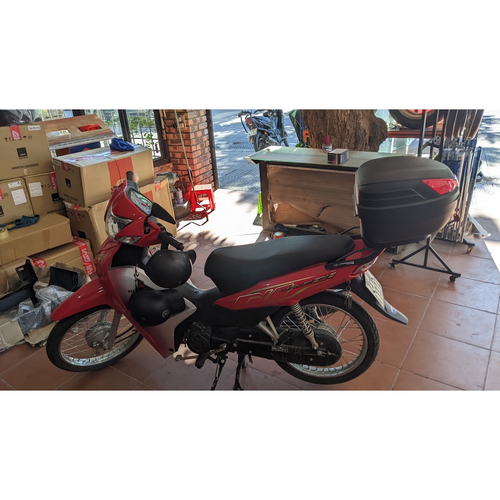 Thùng givi B27N + baga MV lắp cho xe WAVE ALPHA