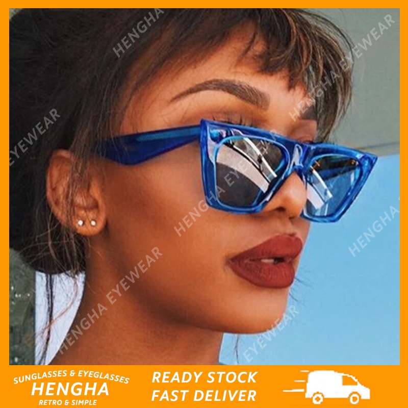 Kính Mát Mắt Mèo Phong Cách Retro Cho Nữ
