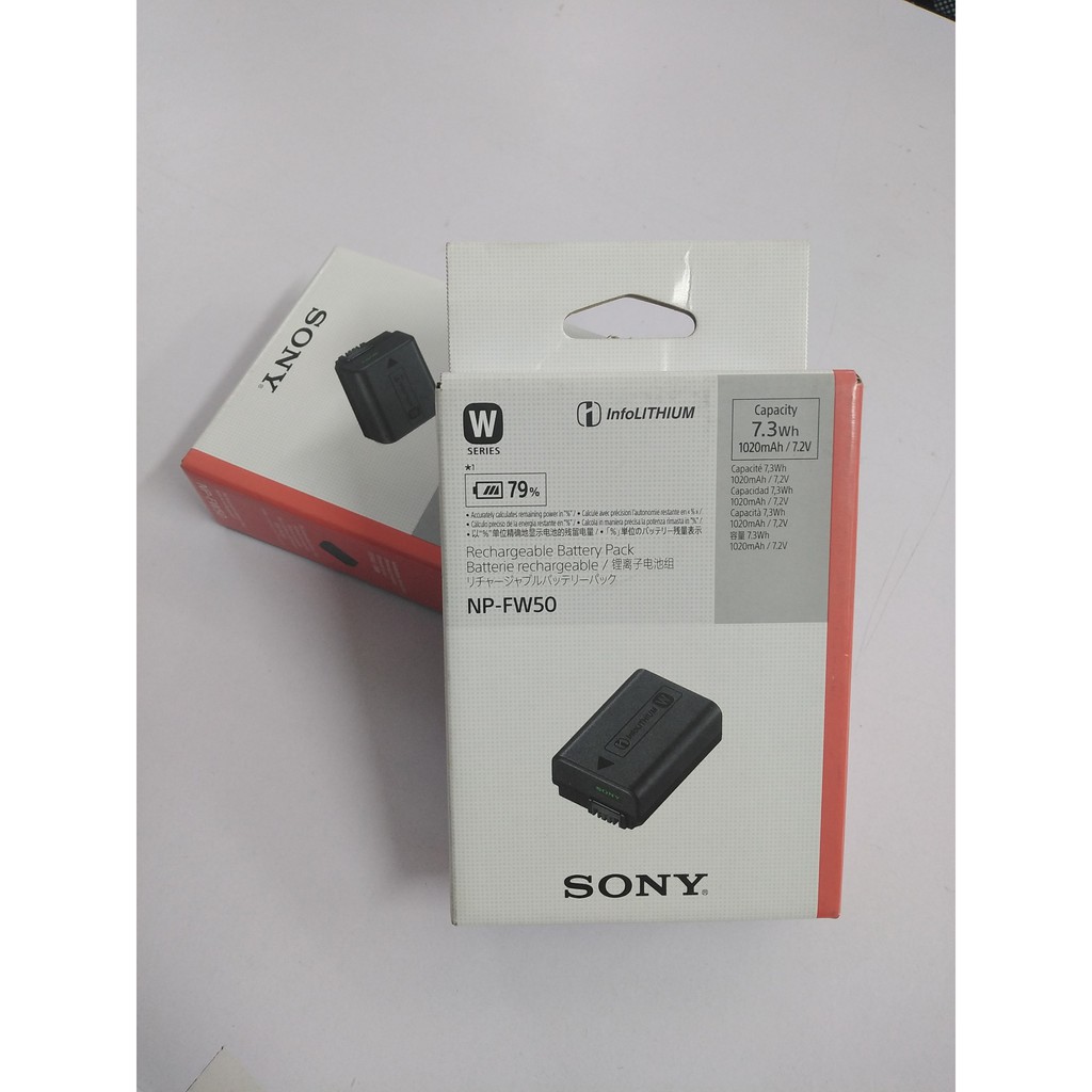 Pin Sony NP-FW50 (dung cho A5100, A6000, A6300, A6500, A7, A7M2, A7R2, A7S,..) | Chính Hãng | Bảo Hành tại Sony