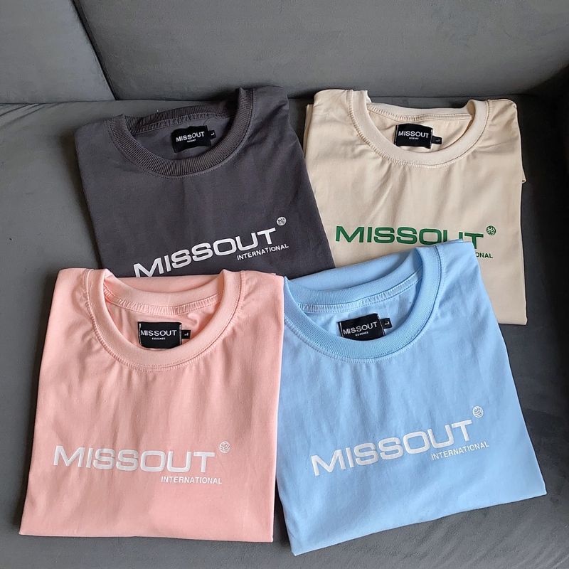 XPstore Áo Thun tay lỡ unisex Missout Nam/Nữ (Ảnh thật)