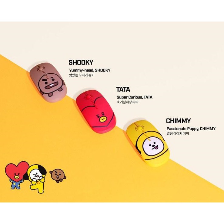 CHUỘT KHÔNG DÂY BT21 LINE FRIENDS VER 2019 SEASON 1 Beens Company