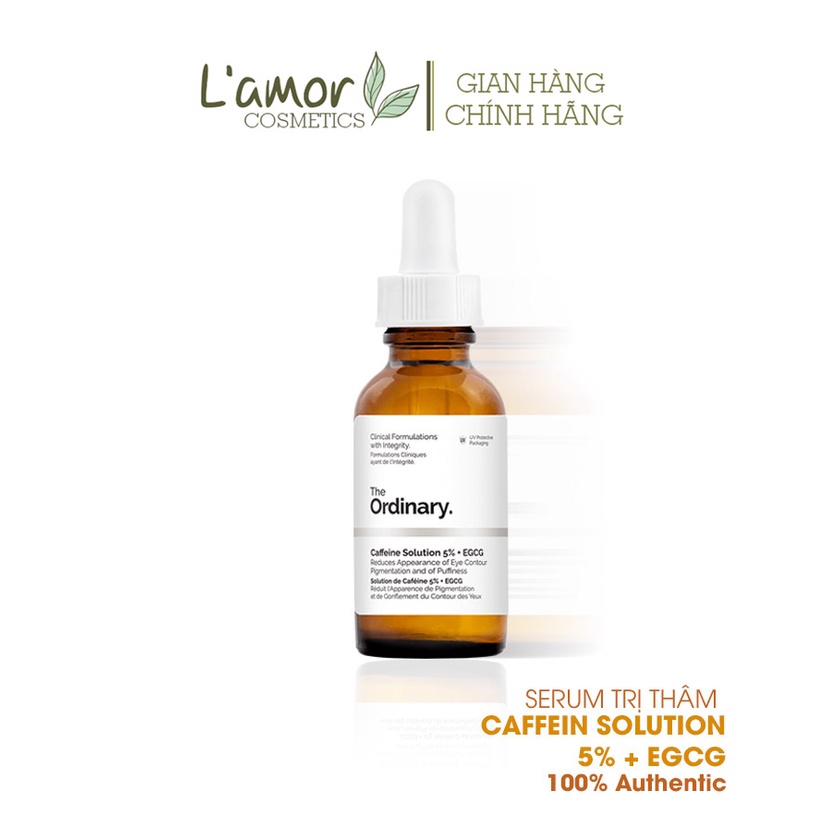 [ BILL CHÍNH HÃNG] Serum mờ thâm, giảm bọng mắt The Ordinary Caffein Solution 5% + EGCG