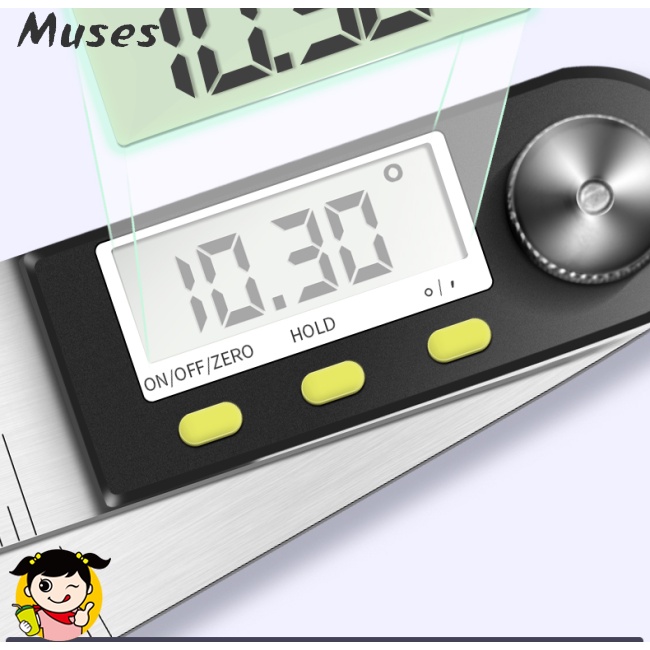 Thước Đo Góc Kỹ Thuật Số Bằng Thép Không Gỉ Với Màn Hình Lcd Cho Chế Tác Gỗ