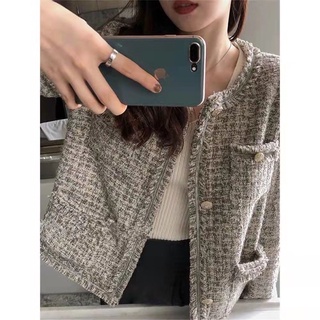 Áo khoác dạ Tweed xám