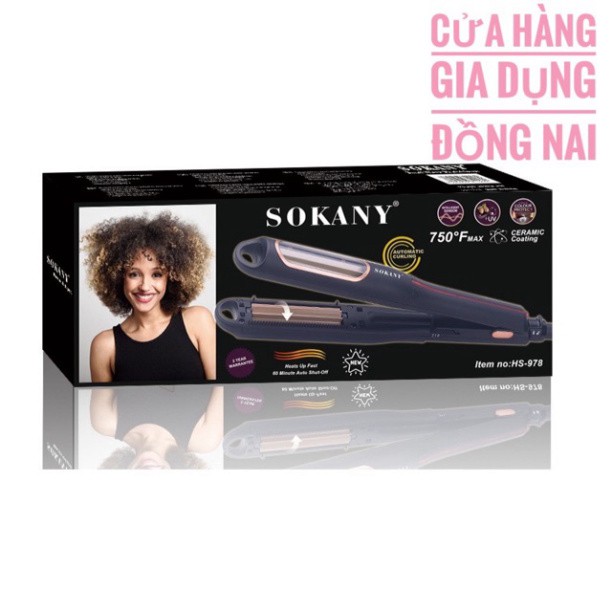 Máy bấm tóc tự động , Máy dập xù , tạo gợn sóng tự động SOKANY 978 ( Bảo hành 12 tháng )