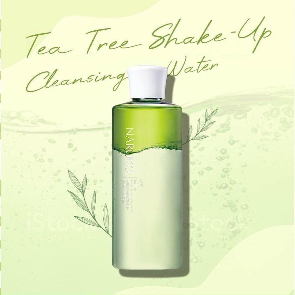 Nước Tẩy Trang Naruko Tea Tree Shake-Up Cleansing Water 2 Lớp Tràm Trà Cho Da Dầu Mụn 190ml
