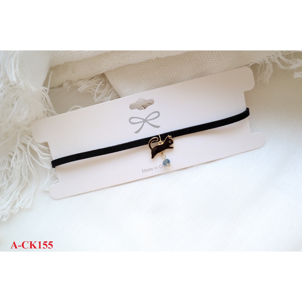 Choker 2022 choker đen nhung mặt dễ thương A-CK155-157 Maycorner