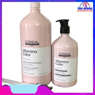 Bộ dầu gội xả loreal vitamino color resveratrol 2021 giữ màu tóc nhuộm 1500ml+750ml