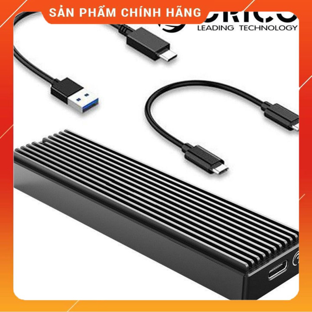 Hộp ổ cứng ORICO M2PV-C3-BK SSD NVME M.2 Tốc độ 10Gbp - Hàng phân phối chính hãng