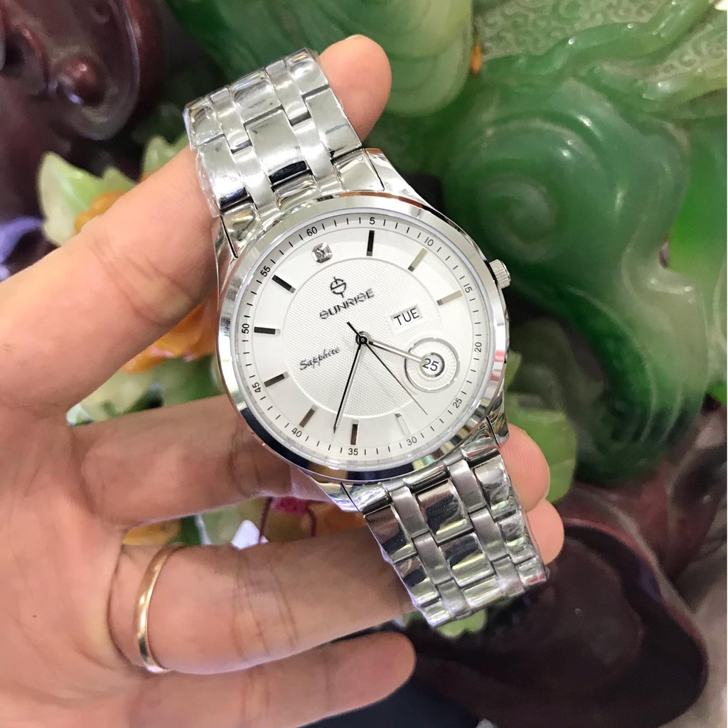 Đồng hồ nam SUNRISE 782SWA Full hộp, thẻ bảo hành chính hãng, Kính Sapphire chống xước và nước tốt | BigBuy360 - bigbuy360.vn