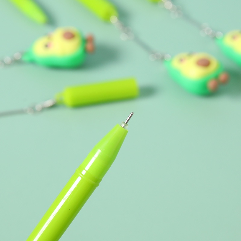 Set 12 Cây Bút Gel Tẩy Xóa Đươc nắp bút tòn ten dễ thương (mix nhiều mẫu)