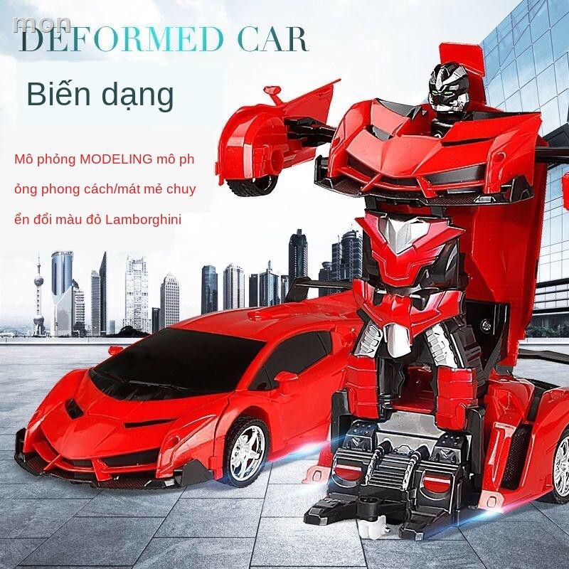 ✵Xe biến dạng điều khiển từ xa Robot King Kong đồ chơi trẻ em bé trai gái có thể sạc lại đua Lamborghini