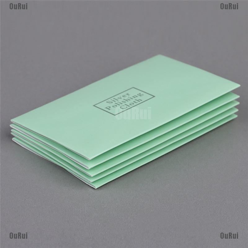 Set 10 Khăn Lau Trang Sức Màu Bạc Tiện Lợi