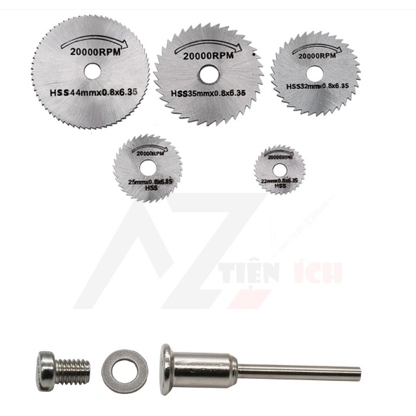 Set 6 lưỡi cưa mini, Bộ 6 lưỡi cưa mini, gắn máy khoan máy mài cắt, lưỡi cưa gỗ, Bộ chuyển đổi máy khoan thành máy cắt
