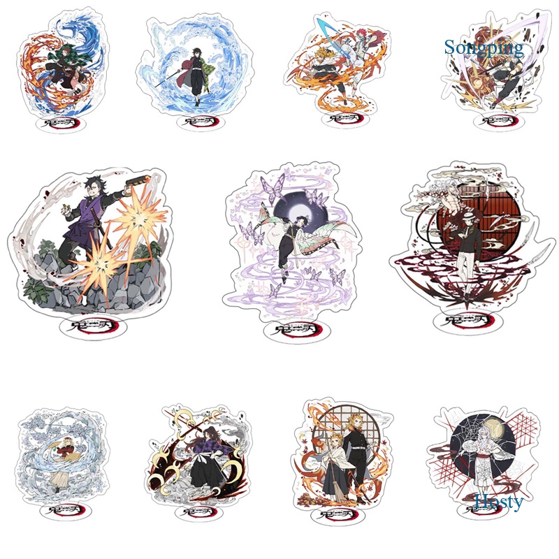 Mô Hình Nhân Vật Kimetsu No Yaiba Tanjirou Nezuko Chân Đứng Bằng Acrylic