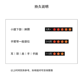 Long-lasting Waterproof Tattoos  Sticker Cartoon Pattern