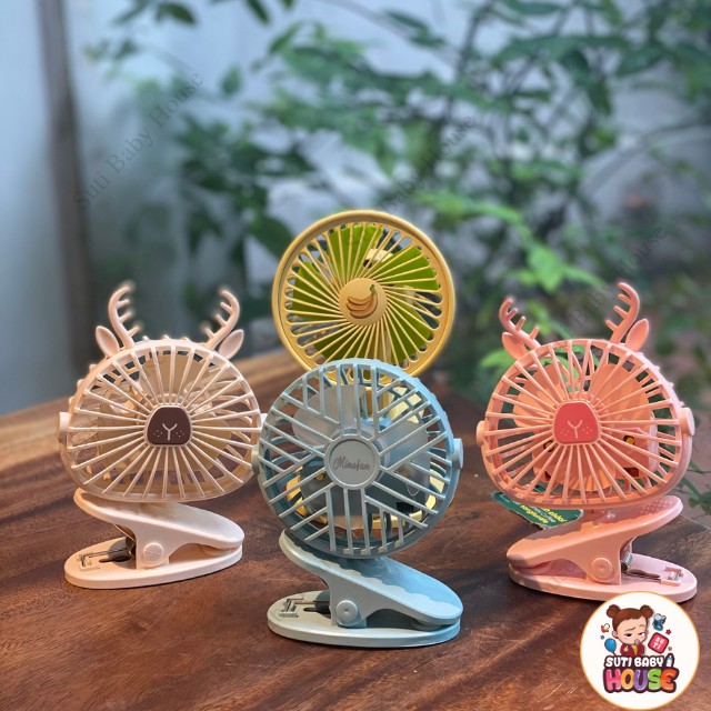 [Ảnh Thật] Quạt Mini Văn Phòng,Quạt Kẹp Xe Đẩy,Kẹp Để Bàn,Xoay 360 Độ,Tích Hợp Đèn Ngủ-Suti Baby House | BigBuy360 - bigbuy360.vn