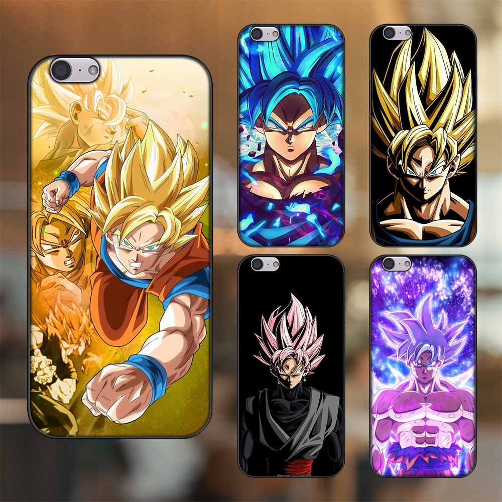 Ốp lưng Oppo A39, F3 Lite viền đen in hình Goku Dragon Ball