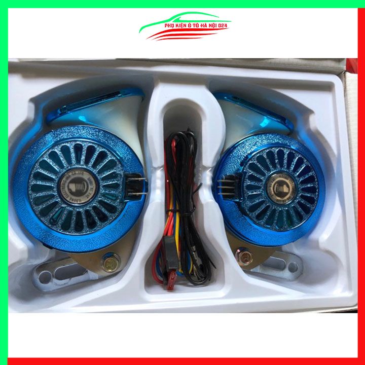 Còi ngân, kèn ngân hàn quốc cho ô tô xe máy 3 tiếng IL DUNG Hàn Quốc chất lượng cao điện áp 12V/24V
