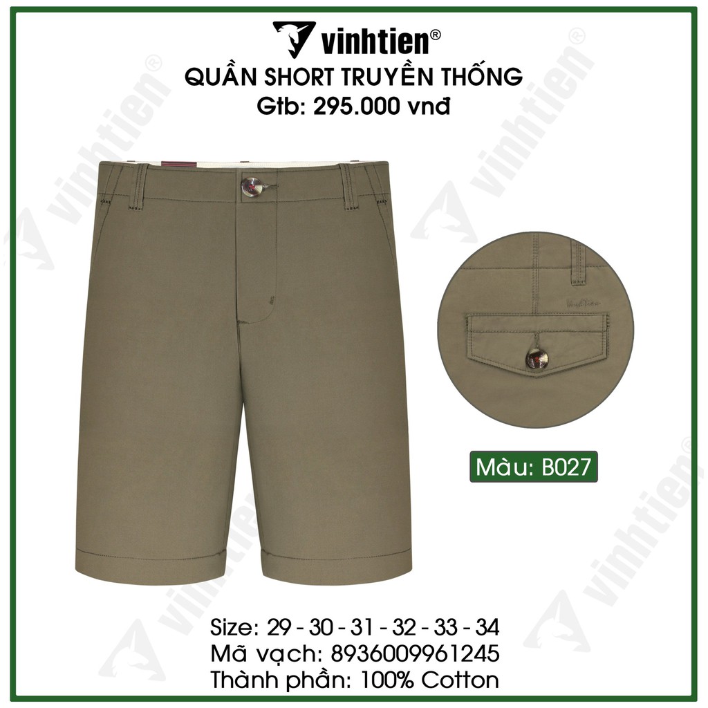 Quần shorts classic 295 Vĩnh Tiến