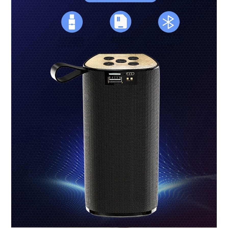 Loa Bluetooth cao cấp TG-111 nhỏ gọn âm thanh Stereo, Loa cầm tay không dây - kèm dây cầm - hàng chính hãng